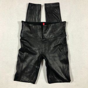 Spanx Leggings Womens XS Black Faux Leather Leggings Pants
